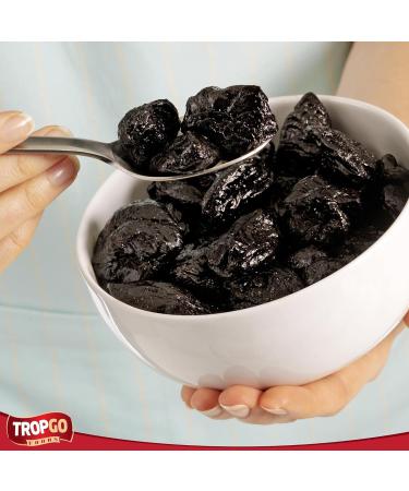 Tropgo Pitted Prunes 220g - Dried Fruit in Resealable and Recyclable Tub - Quick Energy Boost & Wholesome Trail Mix - Ready-to-Eat Dehydrated Fruit Snacks for Kids and Adults - Buy Online on GoSupps.com