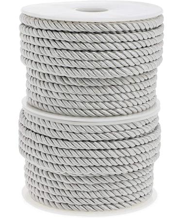 Silver Twisted Cord Trim Rope - 36 Yards (2 Pack) | Premium Quality - Buy Online on GoSupps.com