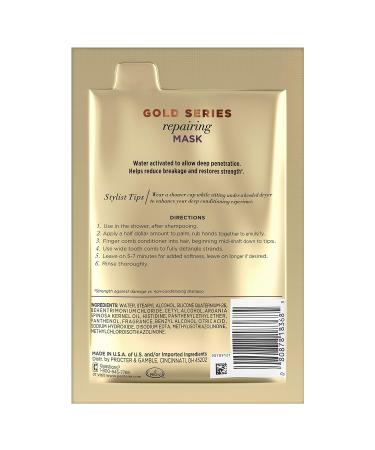 Pantene Pro-V Gold Series Repairing Mask with Argan Oil - 1.7 fl oz (Pack of 10) - Buy Online on GoSupps.com