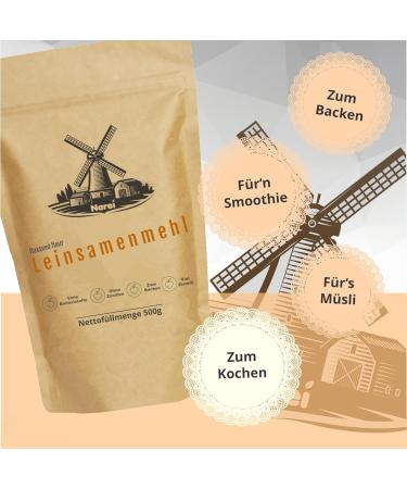 Nare Egg Linseed Flour - 30% Protein - Organic Natural Protein Powder for Smoothies Shakes Baking - 500g Meal Replacement - Buy Online on GoSupps.com