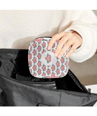 Buy Cute Flying Heart Pattern Women's Storage Bag - Portable Period Kit | Bonds Stillpad Holder - Buy Online on GoSupps.com