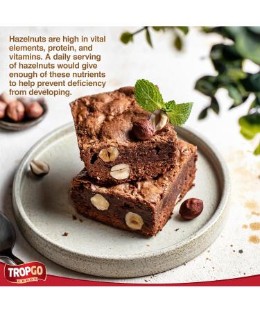Tropgo Raw Hazelnuts - 500g - Packed Fresh Large Hazelnut - Premium Quality Nuts for a Healthy Heart High in Fibre & Minerals - Perfect for Snacking - Buy Online on GoSupps.com