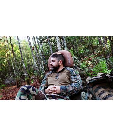 Trekkology Aluft 2.0 Inflatable Camping Travel Pillow - Ultralight, Compressible, Comfortable, Ergonomic Neck & Lumbar Support for Camping, Hiking, Backpacking - Black - Buy Online on GoSupps.com