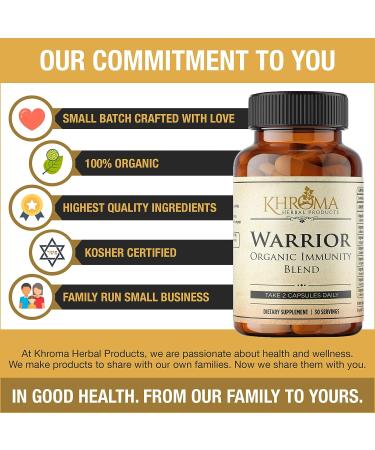 Warrior Organic Immune System Support - 8 Potent Immunity Defense Herbs - Buy Online on GoSupps.com