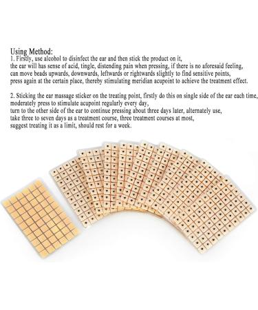 600PC Acupuncture Ear Seeds - Disposable Vaccaria Bean Tool for Pain Relief & Blood Circulation - Effective Massage Solution - Buy Online on GoSupps.com