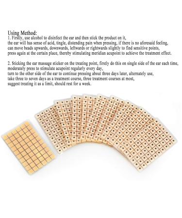 Buy Natudeco 600 Ear-Pressed Acupuncture Point Massage Beans Safe Ear Massage Stickers for Pain Relief & Improved Blood Circulation | International Shipping Available - Buy Online on GoSupps.com