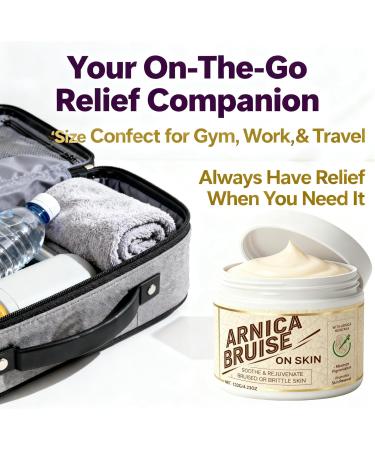 Guliqi Arnica Montana Relief Cream - Extra Strength for Fast Soothing of Bruises Swelling & Muscle Discomfort - Hydrating Non-Greasy Formula with Natural Ingredients -4.23oz (120g) (1) - Buy Online on GoSupps.com