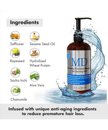 MD Revitalizing Shampoo and Conditioner - Nourish & Revive | 11 fl oz - International Shipping Available - Buy Online on GoSupps.com