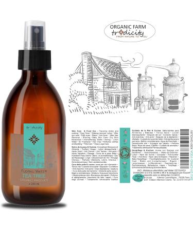  tradicity ORGANIC FARM Purifying Floral Water for Skin and Hair Cleansing and Caring - Ideal for Oily Skin Combination and Acne-Prone Skin - 250ml - Buy Online on GoSupps.com