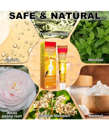 Charunee 4 PCS Joint Relief Cream for Knees Professional Ultra Strength Joint Relief Cream for Women Men Bee Venom Bone Advanced Care Gel to Relieve Meniscus Neck & Shoulder Pain - Buy Online on GoSupps.com