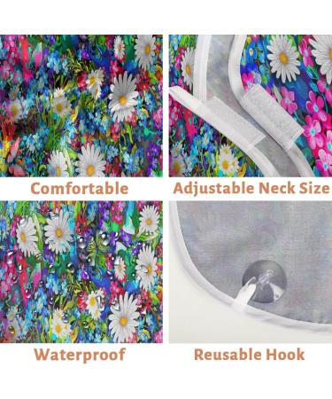 Beard Bib Apron Hair Catcher for Men | Non-Stick Waterproof Grooming Cape - Stylish Daisy & Butterfly Design - Buy Online on GoSupps.com