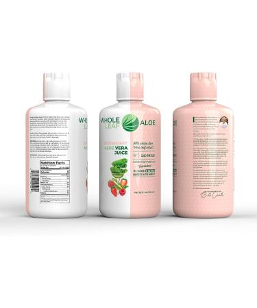 Whole Leaf Aloe Vera with Kiwiberry Flavor - Highest Acemannan Concentration, Guaranteed - Buy Online on GoSupps.com