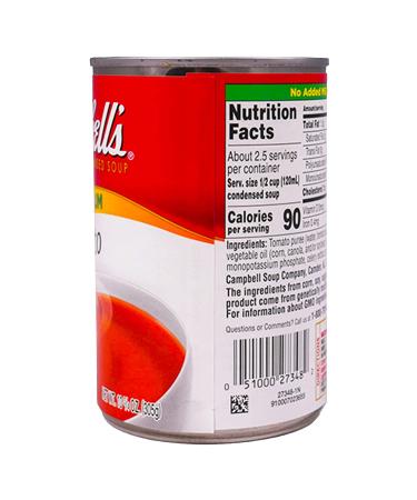 Campbell's Less Sodium Tomato Soup 10.75oz Condensed Can - Pack of 6 - Buy Online on GoSupps.com