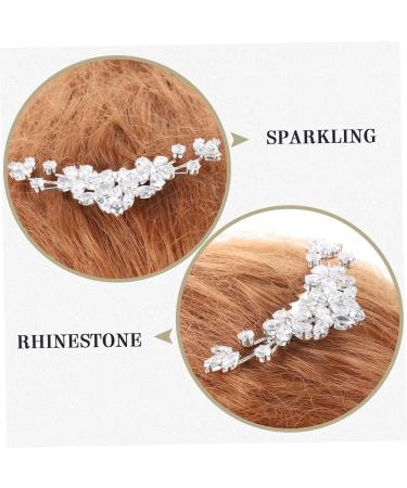 Beaupretty Bride Wedding Hair Comb bangs flower side rhinestone hair bridal side for women crystal rhinestones bridal hair combs for wedding decorate lace aluminum alloy Pearl Hair Comb - Buy Online on GoSupps.com