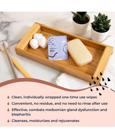 Cornea Care Rise Eyelid Wipes with Tea Tree Oil & Hyaluronic Acid - 30 Count | Dry Eye Relief and Cleanser | Travel Ready - Buy Online on GoSupps.com