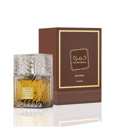 Lattafa Khamrah Qahwa for Unisex Eau de Parfum Spray 3.4 Ounce Vanilla 3.4 Fl Oz (Pack of 1) - Buy Online on GoSupps.com