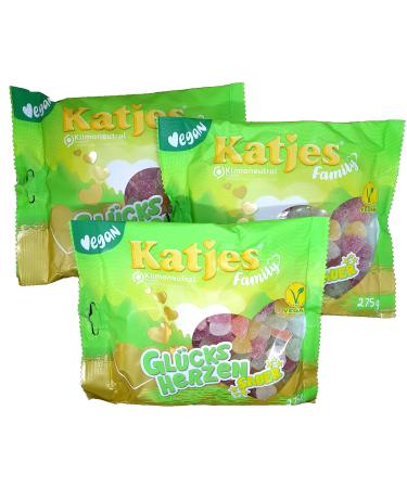 Katjes Katjes Family Pack of 3 sour lucky hearts 275g