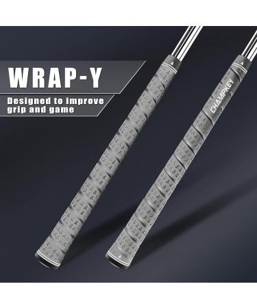 Champkey Wrap-Y Rubber Golf Grips 13 Pack - All Weather Performance Midsize Gray Grips - Buy Online on GoSupps.com
