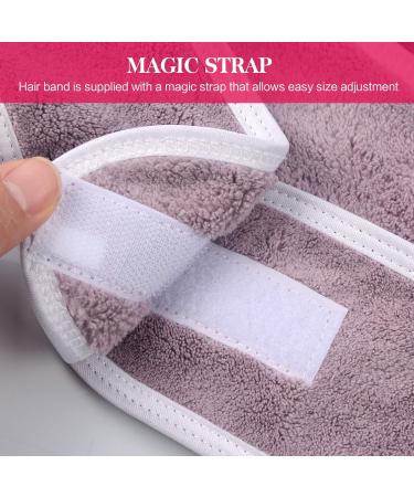 KinHwa 3 Pack Spa Facial Headband Makeup Hair Band Women Skincare Adjustable Microfibre Headband for Washing Face Sports Yoga Purple Purple 3 count (Pack of 1) - Buy Online on GoSupps.com
