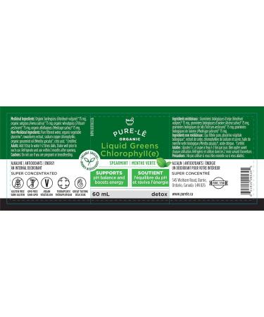 Organic Liquid Greens Chlorophyll Sampler - 4 Organic Grasses - 400mg / svg - Detox - Alkaline - Natural Body Deodorant Antioxidant - Made in Canada (2 X 60ml) - Buy Online on GoSupps.com