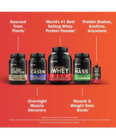 Optimum Nutrition Gold Standard 100% Whey Protein Powder - Vanilla Ice Cream 4.53kg (151 Servings) - Buy Online on GoSupps.com