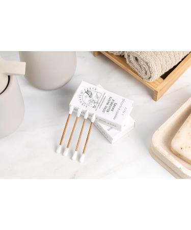Zero Waste Reusable Cotton Swabs 4 Pack | Eco-Friendly Vegan Q-tips for Ear Cleaning Makeup Removal & Baby Care | Plastic Free Sustainable Solutions by Elevated Earth Healing - Buy Online on GoSupps.com