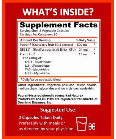 Potent Garden Urinary Support Supplements - Bladder & Urinary Tract Health for Women & Men - 60 Ct - Cranberry, Probiotics, Prebiotics - Daily Care - Buy Online on GoSupps.com
