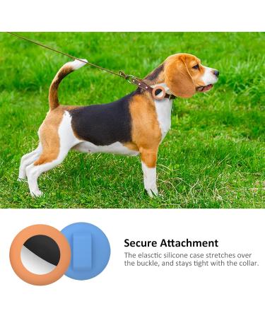 Simplethings 2022 AirTag Cat Necklace Holder - Waterproof Pet Collar Compatible with Apple AirTag - 2-Piece Set in Orange & Sky Blue - Buy Online on GoSupps.com