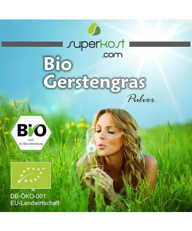 Buy Superkost Organic Barley Grass Powder - Raw Food Quality 500g | Biodegraded in Bavaria Germany Lab Tested - Buy Online on GoSupps.com