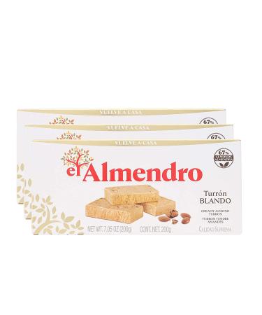 El Almendro Soft Turron Bundle - Creamy Almond Turron Gluten Free - 3 Pack with Premium Penguin Quick Storage Pouch - Buy Online on GoSupps.com