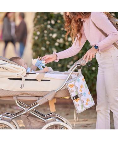 XL Compact Changing Pad - Versatile Diaper Bag with 6 Compartments & Animal Drawings - Perfect for On-the-Go Parents - Buy Online on GoSupps.com