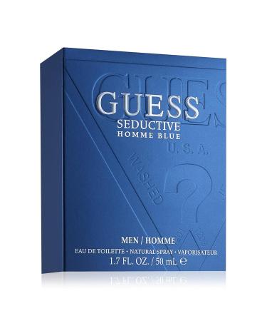 Guess Seductive Blue Men/Homme Eau de Toilette Cologne Spray For Men 1.7 Fl. Oz. Eau de Toilette 1.7 Fl Oz (Pack of 1) - Buy Online on GoSupps.com