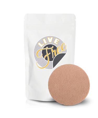 Live Free CGM Patches Compatible with Freestyle Libre - Waterproof & Sweatproof Pre-Cut Adhesive Tape - Continuous Glucose Monitor Protection - 30 Units