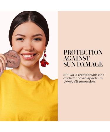LUMINESS Sunscreen Setting Powder Packets, SPF 30, 18 Pack - UVA/UVB Broad Spectrum Protection - Non-Greasy & Non-Irritating for All Skin Types - Travel-Friendly Single-Use & Portable Packets - Buy Online on GoSupps.com