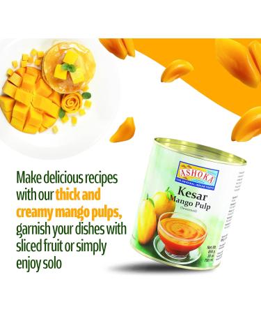 ASHOKA Mango Pulp Kesar 1 x 850 g - Buy Online on GoSupps.com