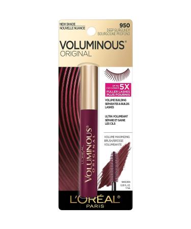 L'Oreal Paris Voluminous Original Mascara in Deep Burgundy - 0.26 fl Oz | Washable, Volume Building Formula - 1 Count - Buy Online on GoSupps.com