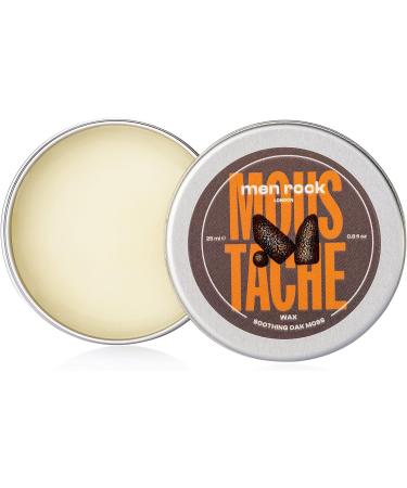 Men Rock Oak Moss Moustache Wax - 25ml | Argan Oil Formula for Styling & Growth - Buy Online on GoSupps.com