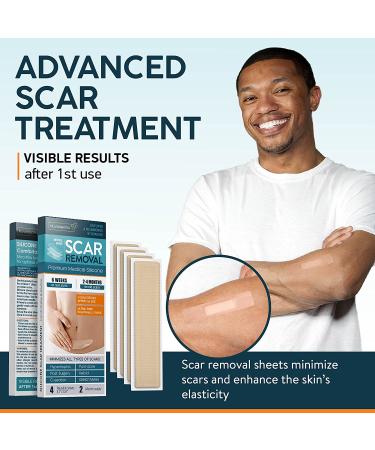 Silicone Scar Sheets - Effective Scar Removal & Tummy Tuck Treatment (4 Packs) - Buy Online on GoSupps.com