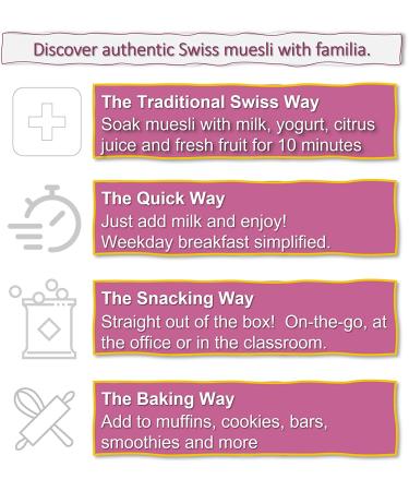Familia Swiss Muesli Premium - No Sugar Added, 21oz | Healthy Breakfast Cereal - Buy Online on GoSupps.com