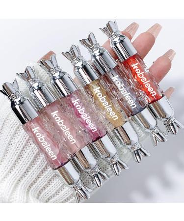 DENESTUP 6 Colors Candy Hydrating Lip Gloss Set - Moisturizing Shimmer with Hyaluronic Acid for Glossy and Plumping Tinted Lips - Buy Online on GoSupps.com