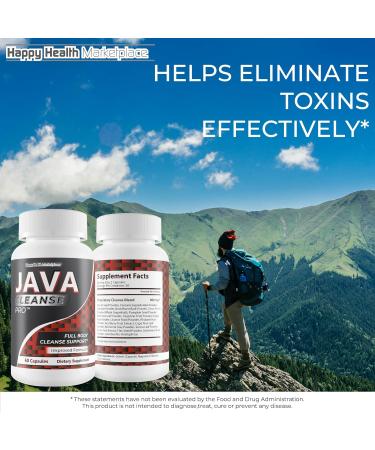 Java Cleanse Pro - Our Best Full Body Cleanse Support - Coffee Detox Cleanse Formula - Super Colon Cleanse Herbal Detox Pills - Take w/ Coffee For A Java Burn Cleanse Colon Liver Cleanse - Buy Online on GoSupps.com