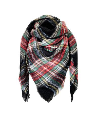 Ladies Scarf Warm Elegant Print Triangular Scarf Fashion Scarves for Every Season Women Autumn Winter Winter Scarf One Size H
