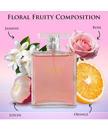 NovoGlow Paris For Her Eau de Parfum Spray Perfume Fragrance For Women-Daywear Casual Daily Cologne Set with Deluxe Suede Pouch- 3.4 Oz Bottle- Ideal EDT Beauty Gift for Birthday Anniversary (3.4) - Buy Online on GoSupps.com