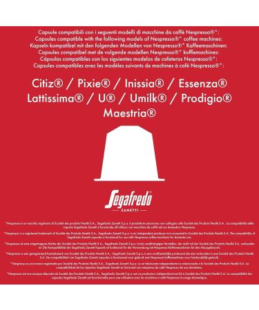 Segafredo Zanetti - 10 Nespresso compatible capsules aluminum line 100% Brazilian coffee soft and smooth - 1 box of 10 capsules - Buy Online on GoSupps.com