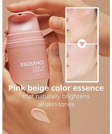 Radiance Tone-Up Essence - Korean Tinted Moisturizer for Even Skin Tone | Lightweight Pink Beige Makeup Base | Healthy Glow Skin | 1.01 fl. oz - Buy Online on GoSupps.com