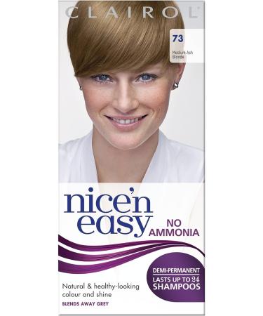 Clairol Nice'n Easy No Ammonia Hair Dye 73 Ash Blonde - 1 Count, Pack of 1 - Buy Online on GoSupps.com