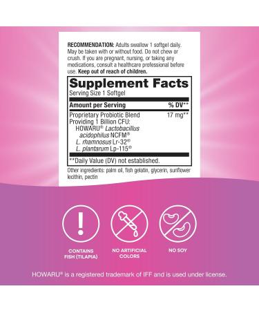Nature's Way Women's Probiotic Pearls Supports Women's and Digestive Health* Protects Against Occasional Constipation & Bloating* 1 Billion Live Cultures 90 Softgels 90 Count (Pack of 1) Probiotic - Buy Online on GoSupps.com