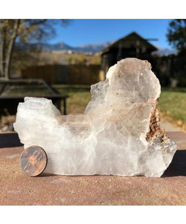 Natural Crystal Rough Decoration 155g Raw Natural Standing Selenite Piece Cut Slab Stone Specimen