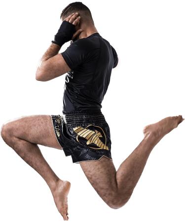Hayabusa Falcon Muay Thai Shorts - Small Black | Premium Quality - Buy Online on GoSupps.com