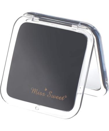 Miss Sweet Compact Mirror for Purse - True Image & 10X Magnification (Black) - Buy Online on GoSupps.com